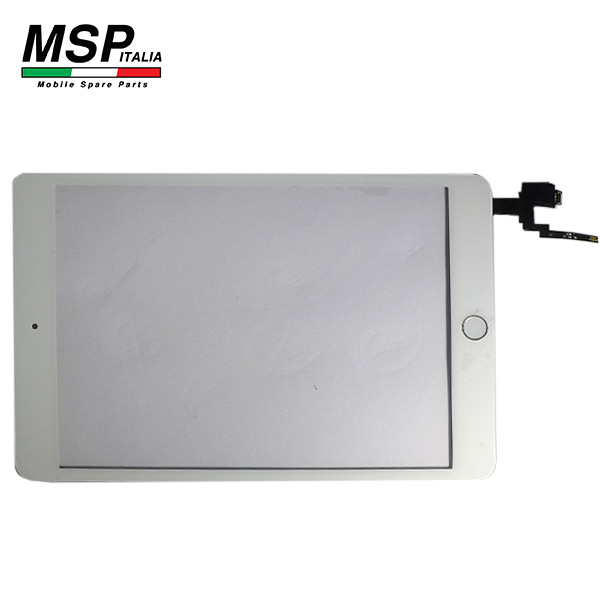 Vetro Touch Screen con Tasto Home Best Quality Apple iPad Mini 3 (bianco / white)